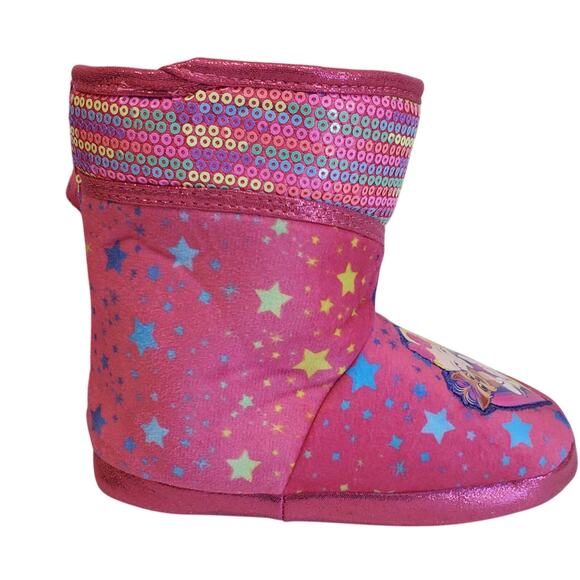 JoJo Siwa Slippers JoJo Siwa Boot Slippers JoJo Siwa Bootie Slippers Size 9/10 - Picture 8 of 12